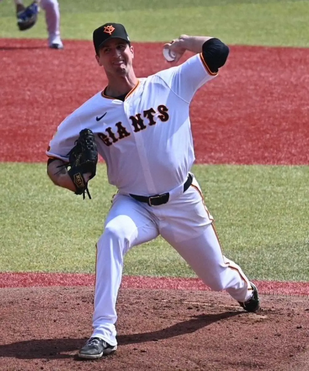 【画像・写真】巨人・グリフィン　2軍戦で実戦復帰　オイシックスは今季限りで引退の三上朋也が先発