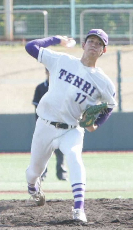 【画像・写真】阪神大学野球リーグNOW　天理大エース的場勅玖は7回2/3　3失点の粘投