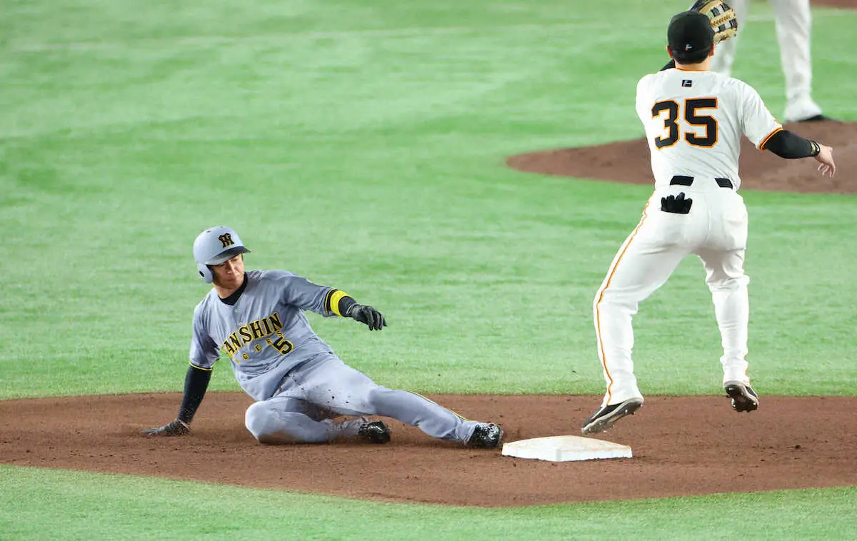 【画像・写真】阪神・近本光司　赤星憲広に次ぐ4度目の30盗塁も途中交代　藤川監督「まだわからない状況」