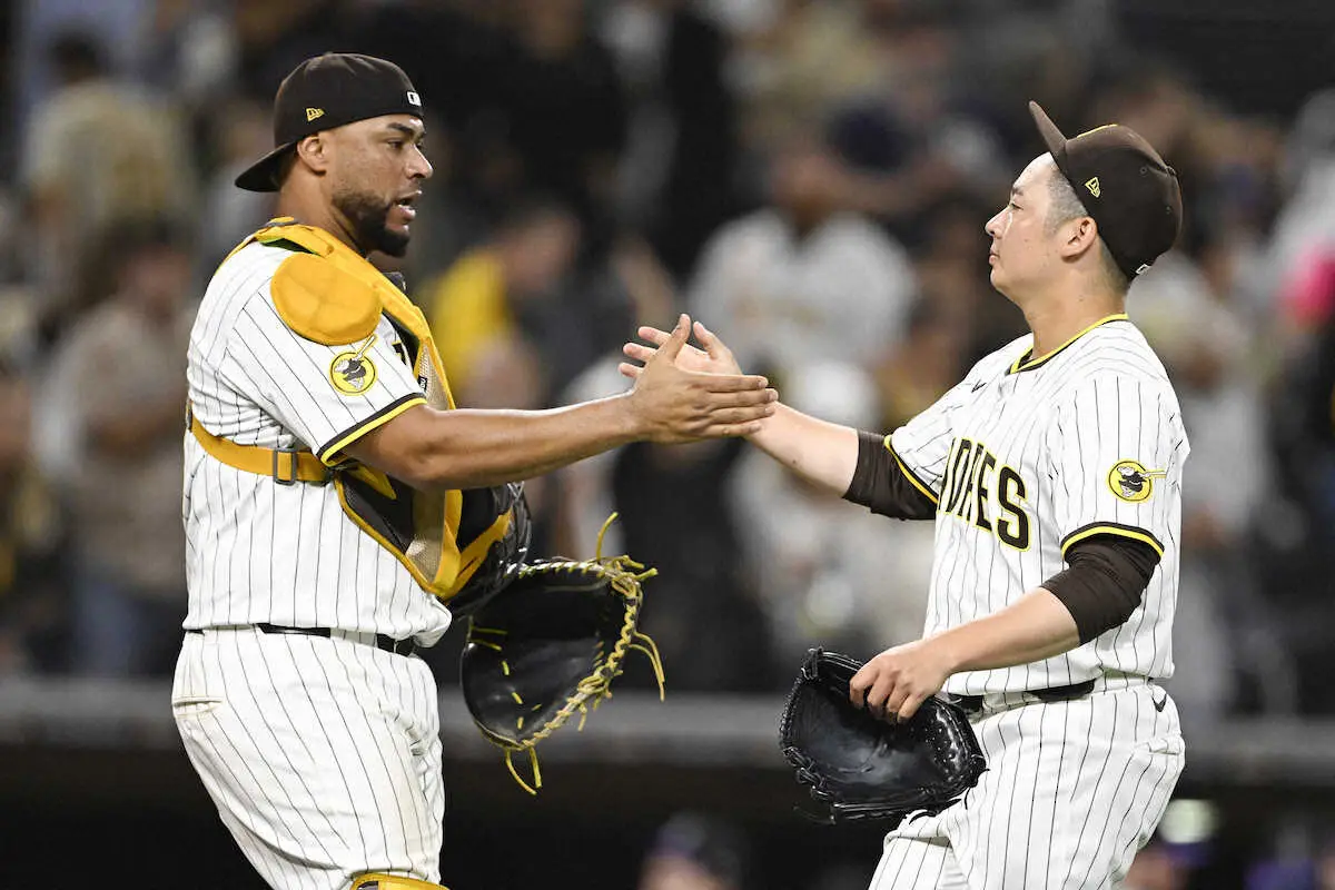 【画像・写真】パドレス・松井裕樹が大量リードの9回を締める　1回を3者凡退　9月は3試合に登板して無失点