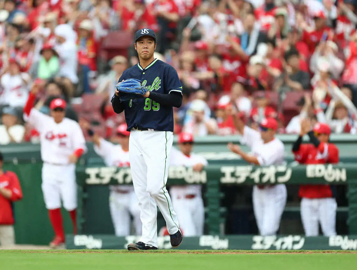 【画像・写真】ヤクルト・青柳晃洋　日本復帰後初登板初先発いきなり4失点…先頭に四球から4連打浴びる　初回28球