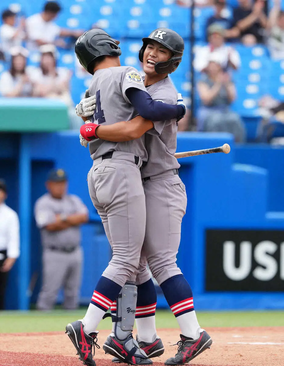 【画像・写真】慶大1年・一宮　リーグ戦初安打が初本塁打で勝利に貢献「感触は良かった」も「全力で走った」