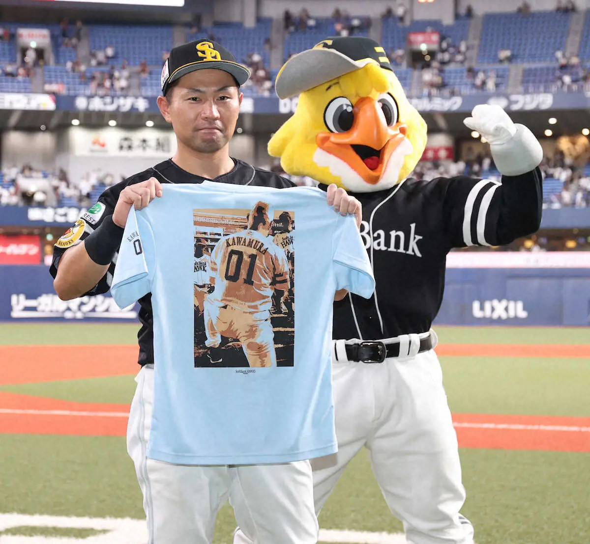 【画像・写真】ソフトバンク・中村晃「みんなで一致団結して戦えている」川村隆史さんの命日に勇姿