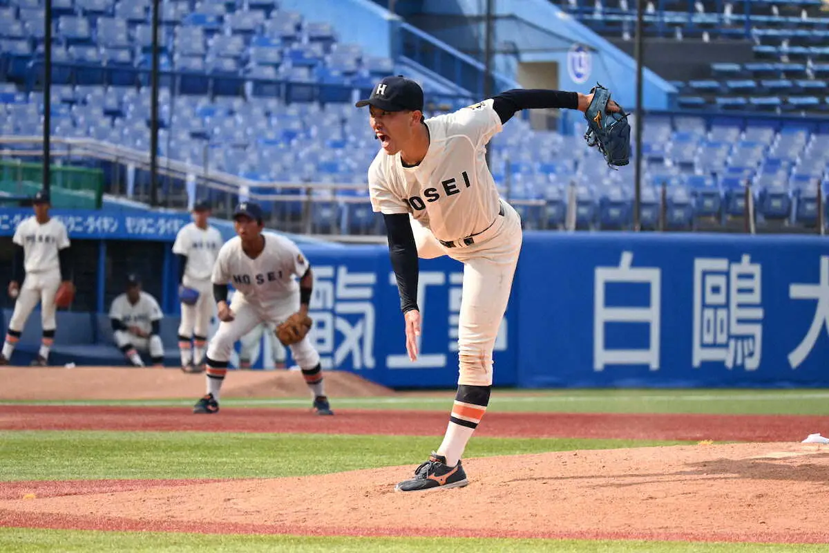 【画像・写真】法大勝ち点1　リーグ戦初先発の4年・丸山が初勝利　右肘手術乗り越えつかんだ1勝「本当にうれしい」