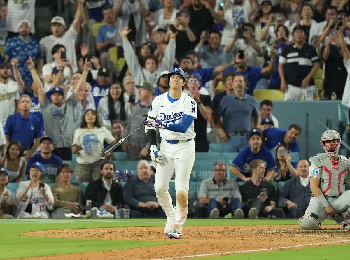 【画像・写真】ドジャース・大谷　ルースらに並んだ史上6人目の2年連続50号　史上初の「50本塁打＆50奪三振」