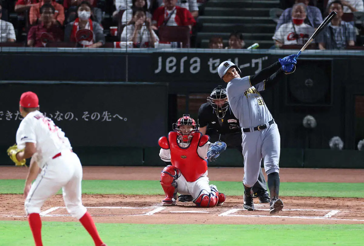 【画像・写真】阪神・ヘルナンデス　1軍再昇格即、来日1号！今季の猛虎助っ人初アーチを左翼席へ