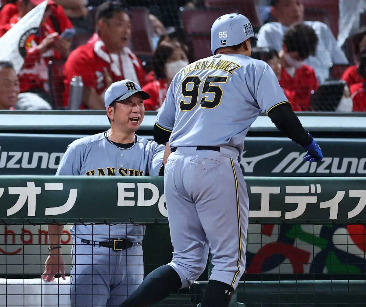 【画像・写真】【阪神・藤川監督語録】ヘルナンデスの一発に「自分が出たらこうする、ああすると考えてくれている」