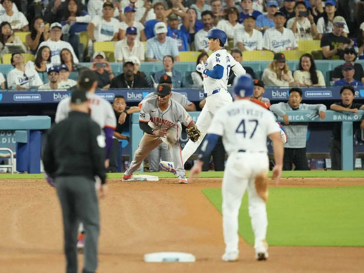 【画像・写真】大谷翔平　第2打席は二ゴロ併殺で好機拡大できず　3戦連発52号に期待