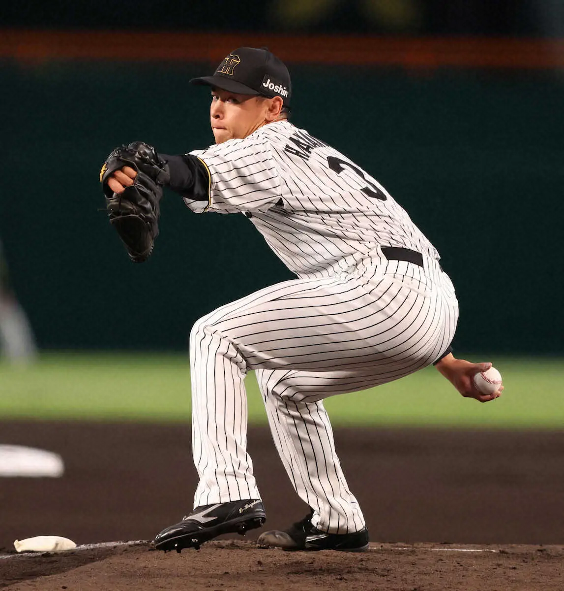 【画像・写真】＜神・D23＞初回、先発する早川（撮影・中辻　颯太）