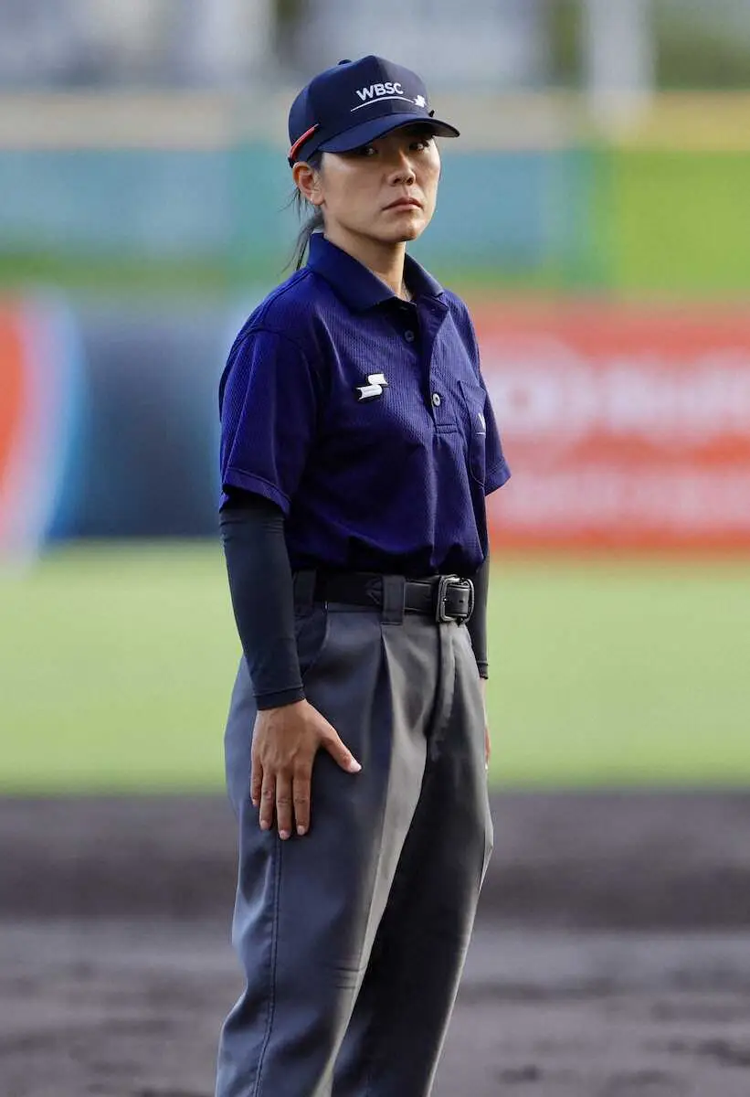 【画像・写真】「退場！」させる覚悟　U18野球W杯で世界をジャッジした唯一の女性審判員が「史上初」の甲子園に挑む