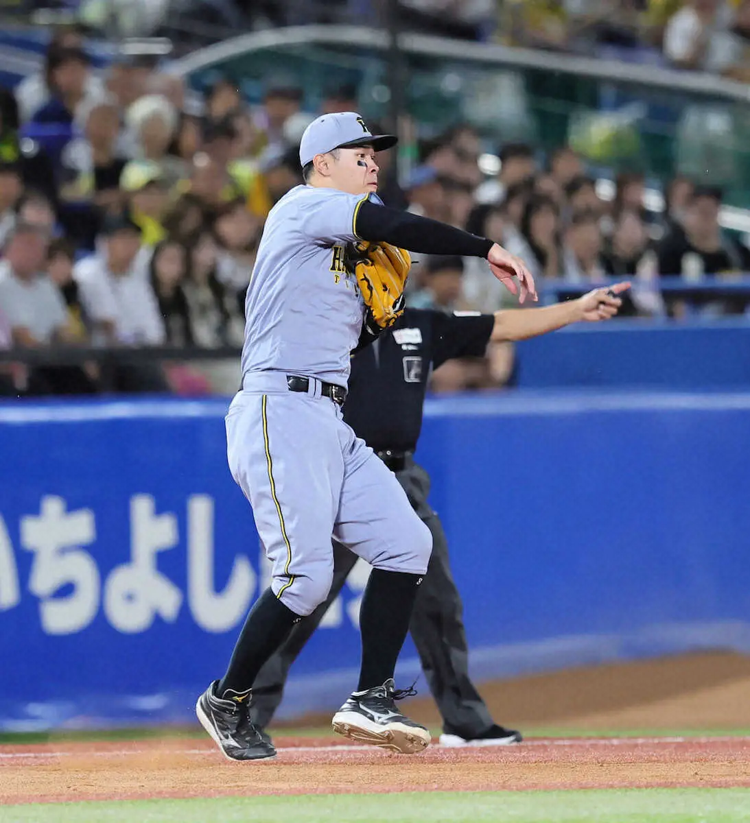【画像・写真】阪神・佐藤輝明　「猛虎最高の三塁手」狙う!　100試合以上出場で失策6はオマリー、大山に並ぶ球団最少
