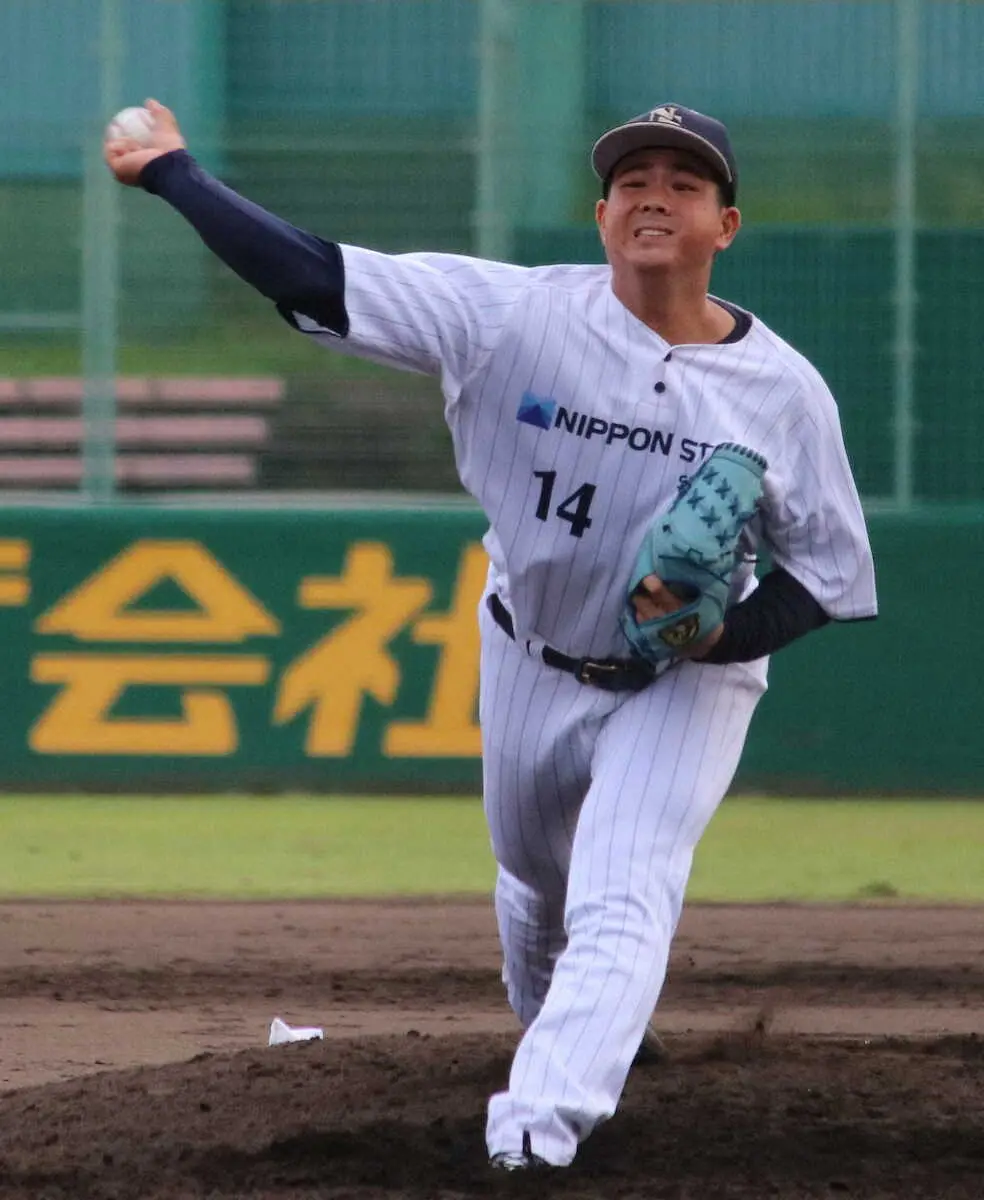 【画像・写真】日本製鉄瀬戸内・下堂　5回1失点の好救援で勝利に貢献　4大会ぶりの日本選手権出場に王手