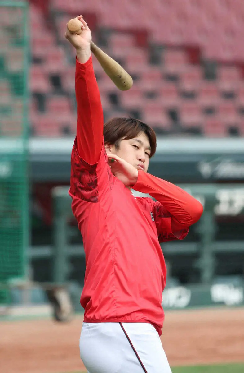 【画像・写真】広島・小園海斗　自身初の打撃3冠が目前も自然体を強調「気にしてない。獲れたらいいんですけどね」