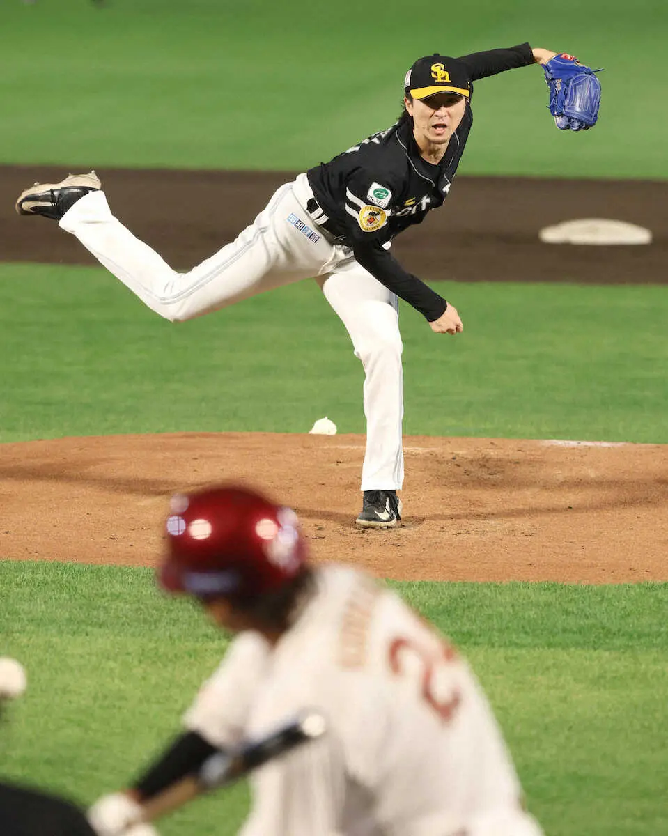 【画像・写真】ソフトバンク　上沢直之「命がけで投げました」7回7安打3失点の粘投で12勝