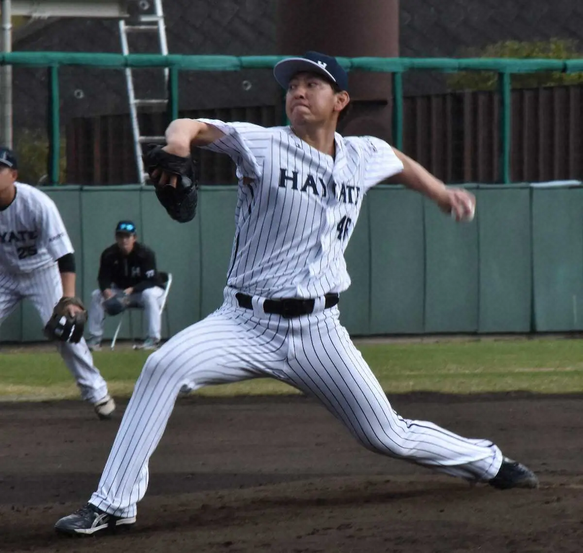【画像・写真】元DeNA左腕・田中健二朗「まだまだ投げたかった」　くふうハヤテで引退試合、涙の三振締め
