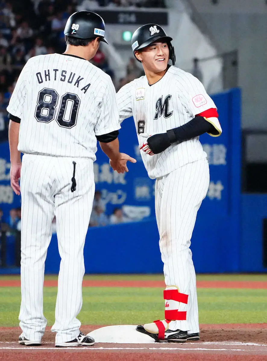 【画像・写真】ロッテ　ドラ1・西川史礁が4試合連続39度目マルチ！　規定打席到達も目前　新人王へと快音を連発