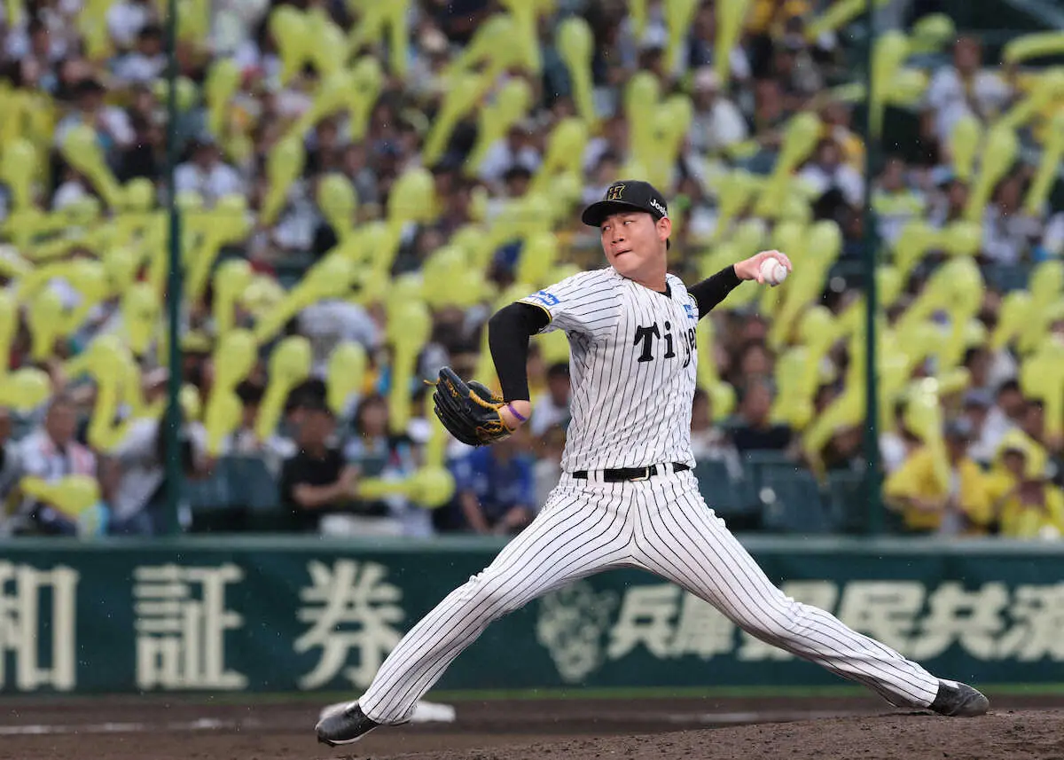 【画像・写真】＜神・中25＞　7回に登板した及川（撮影・大森　寛明）