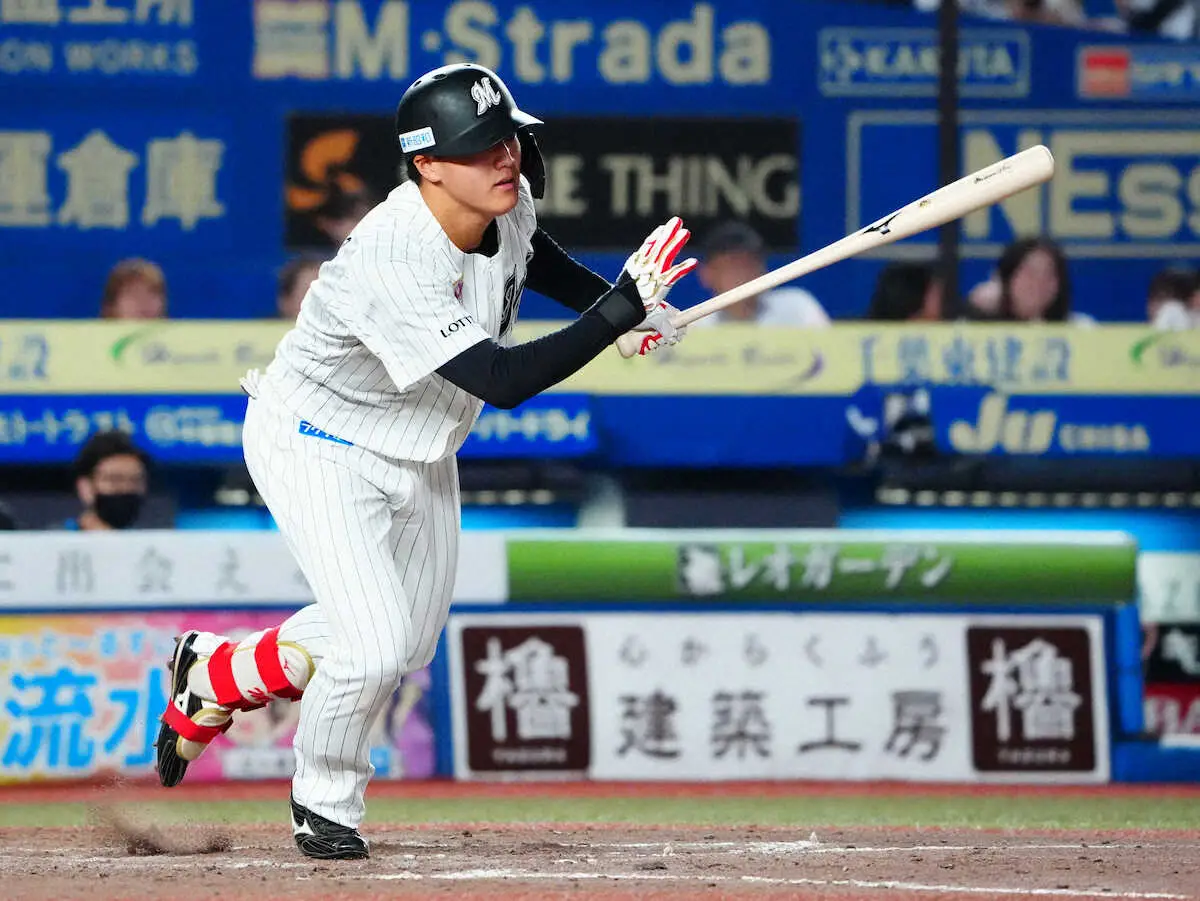 【画像・写真】ロッテ・ドラ１西川　4戦連続マルチ　29日にも規定打席に到達「うまく修正して打てた」