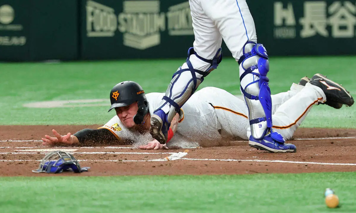 【画像・写真】巨人がレアケースで先制！　岡本和真が先制のライトゴロ　マー君200勝へ一丸！初回3点先取