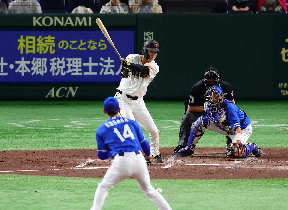 【画像・写真】巨人・山崎伊織　今季初の中4日で2回無失点降板　自ら安打も放って調整登板終える