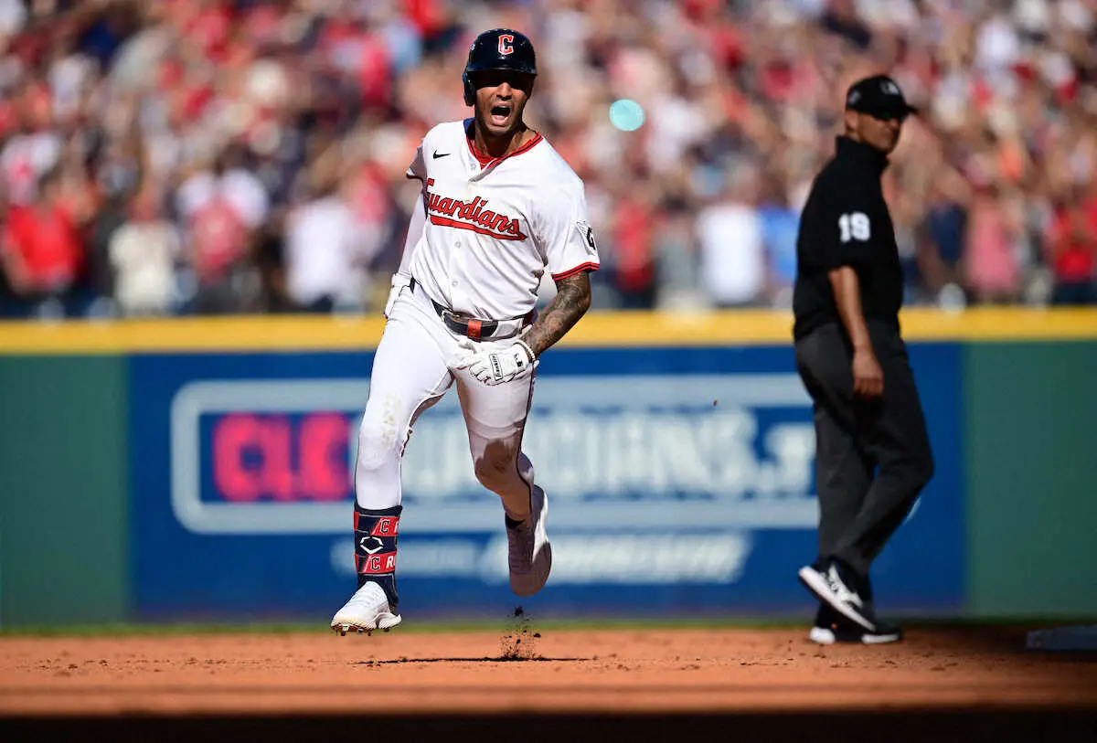 【画像・写真】ガーディアンズが1勝1敗のタイに　8回に一挙5得点でタイガースを突き放す