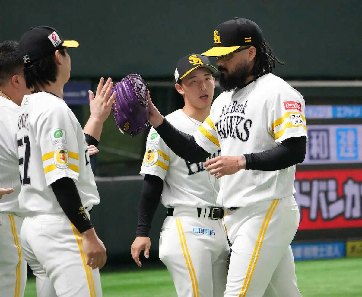 【画像・写真】ソフトバンク・オスナが右肩状態不良から復帰　1回を7球で3者凡退　「戻ってこられて良かった」