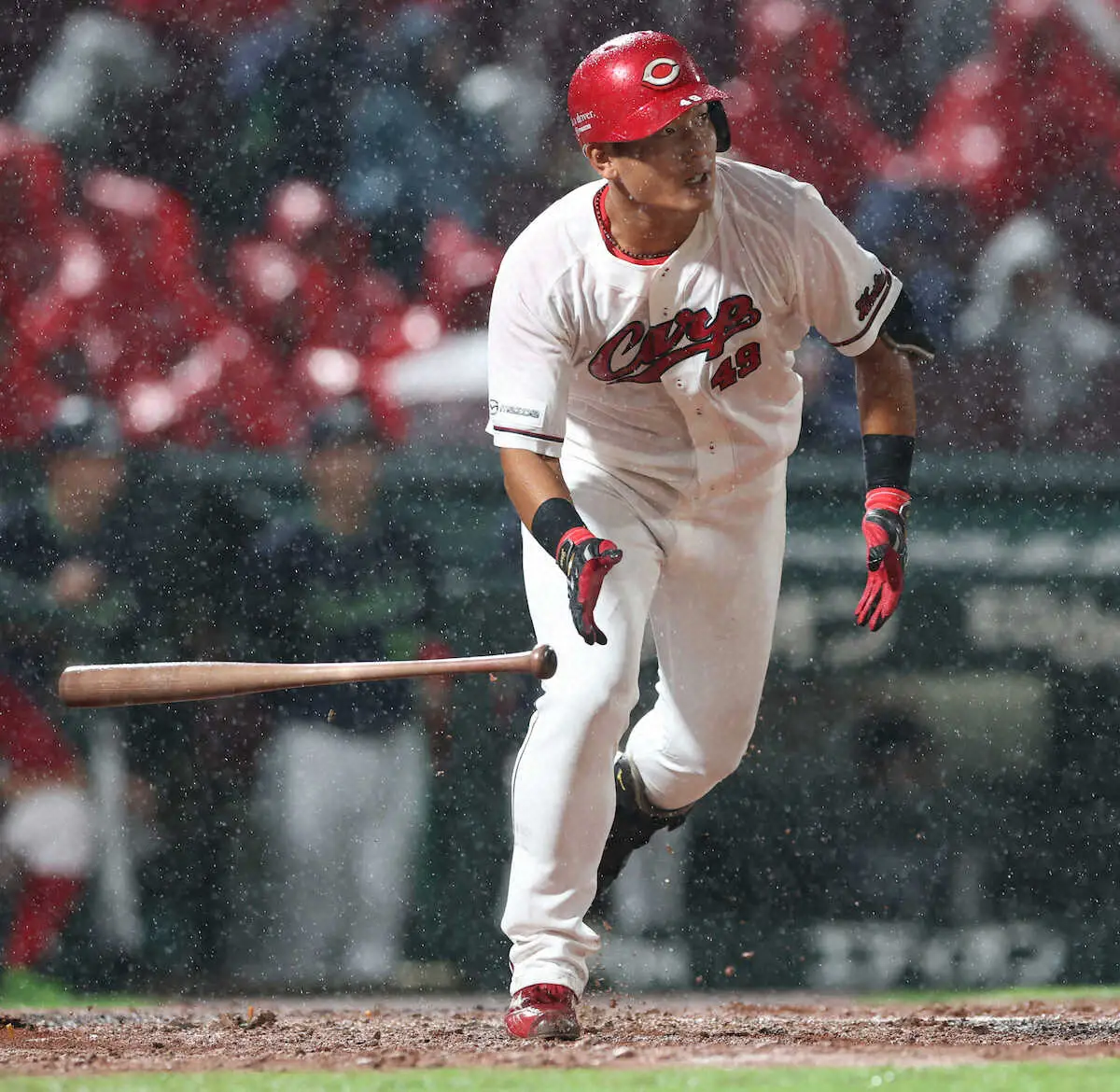 【画像・写真】広島ドラ4・渡辺悠斗がプロデビューも4打数無安打　富士大出身「甘い球を仕留められなかった。反省点」