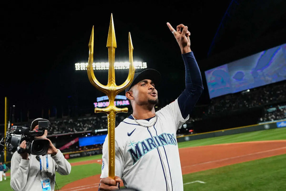 【画像・写真】マリナーズ　イチロー氏の愛弟子ロドリゲスが値千金の決勝二塁打「いつまでも心に残る」　1勝1敗のタイに