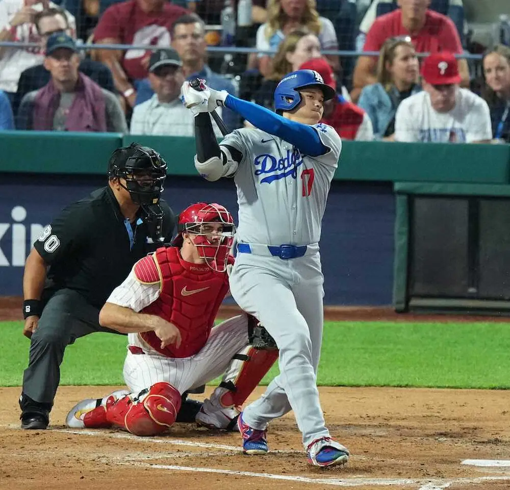 【画像・写真】大谷翔平　第2打席は初球攻撃も二ゴロ…相手左腕にドジャース打線3回まで1安打　地区S突破へ王手なるか