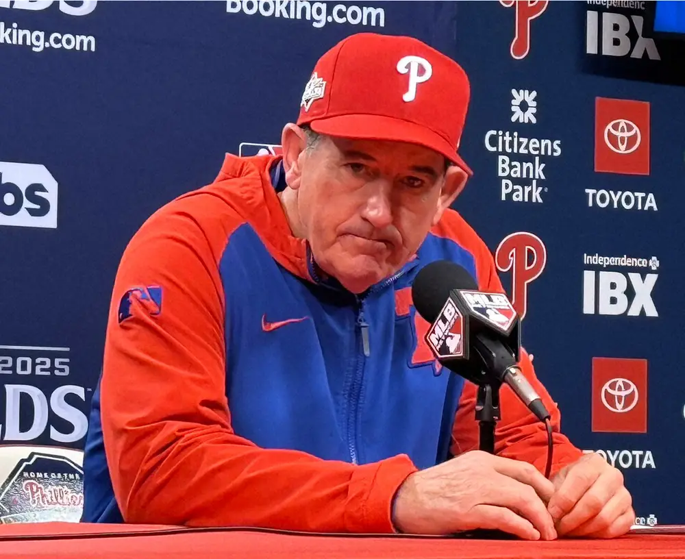 【画像・写真】崖っ縁のフィリーズ指揮官「復調すると思う」シュワバーら不調な上位打線に期待「チームは粘り強い」