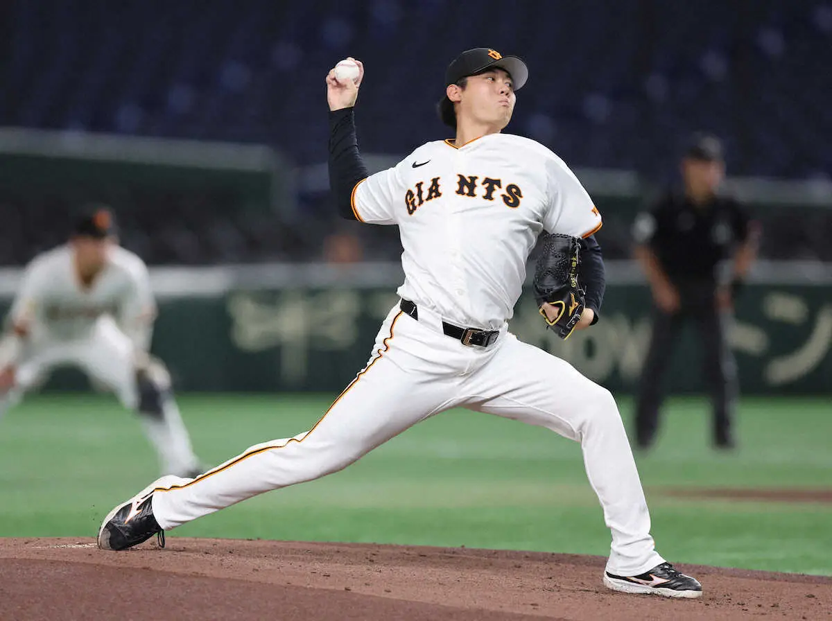 【画像・写真】巨人・平内がヤマハとの練習試合で2回無失点　下手投げも織り交ぜ幻惑