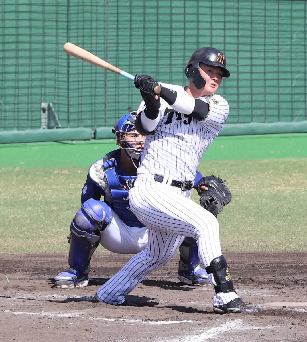 【画像・写真】阪神　前川右京が連日のアピール成功「継続してやっていきたい」　現役引退表明の原口文仁も2試合連続安打