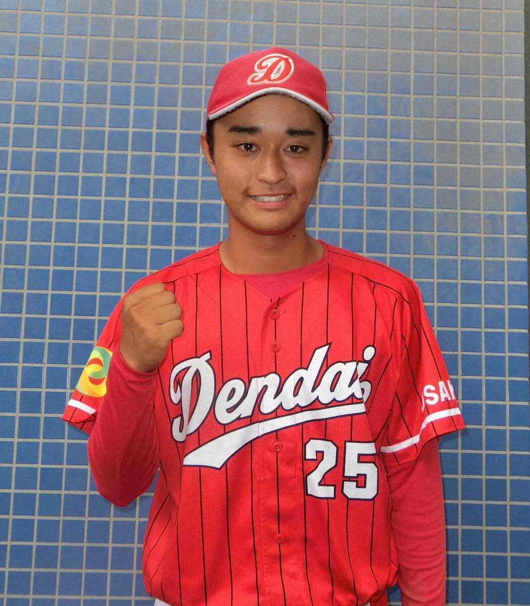 【画像・写真】阪神大学野球リーグNOW　大阪電通大の阿南翔大が先制2点打