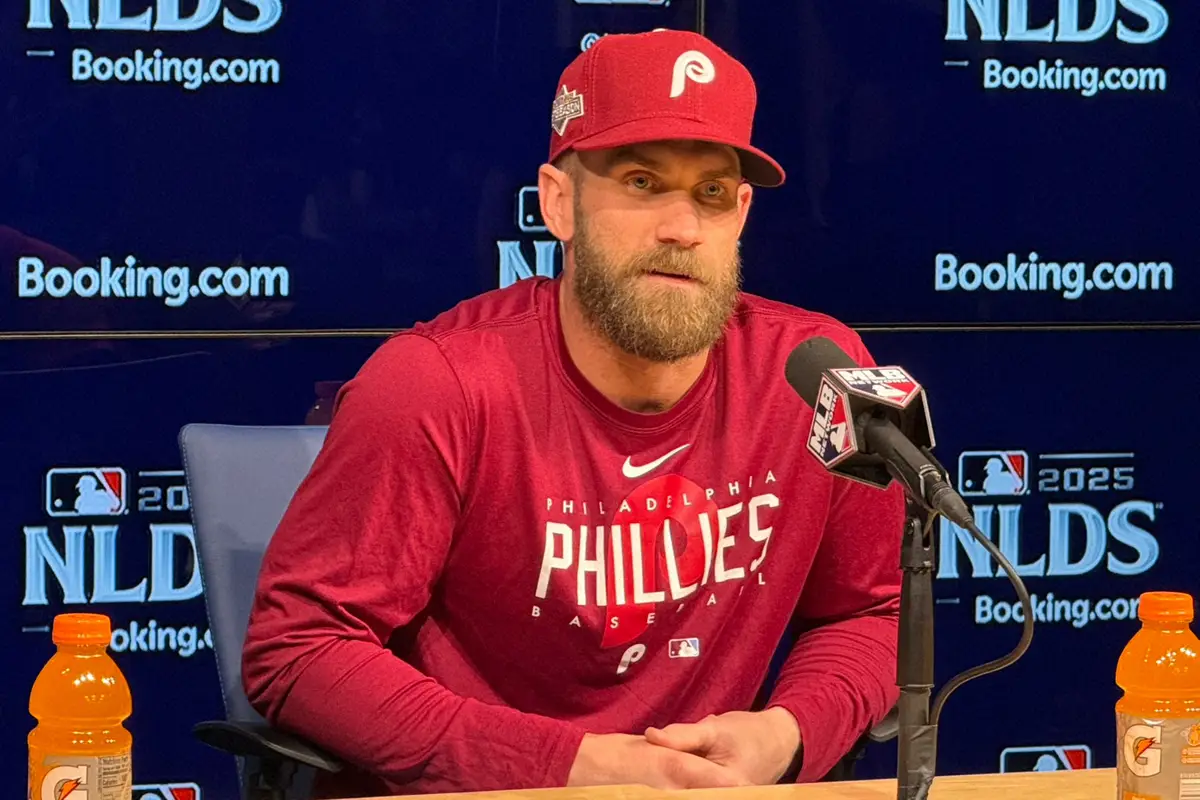 【画像・写真】ハーパー　明日対戦の山本由伸の印象は?「思い出せなくて。ごめん」第4子出産した妻には涙ながらに感謝