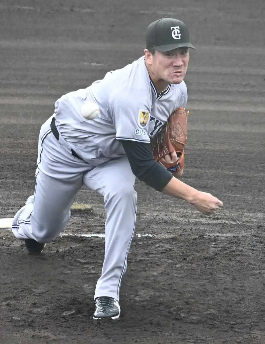 【画像・写真】巨人・田中将大が4回無失点、5奪三振と好投　フェニックスLの韓国・ハンファ戦