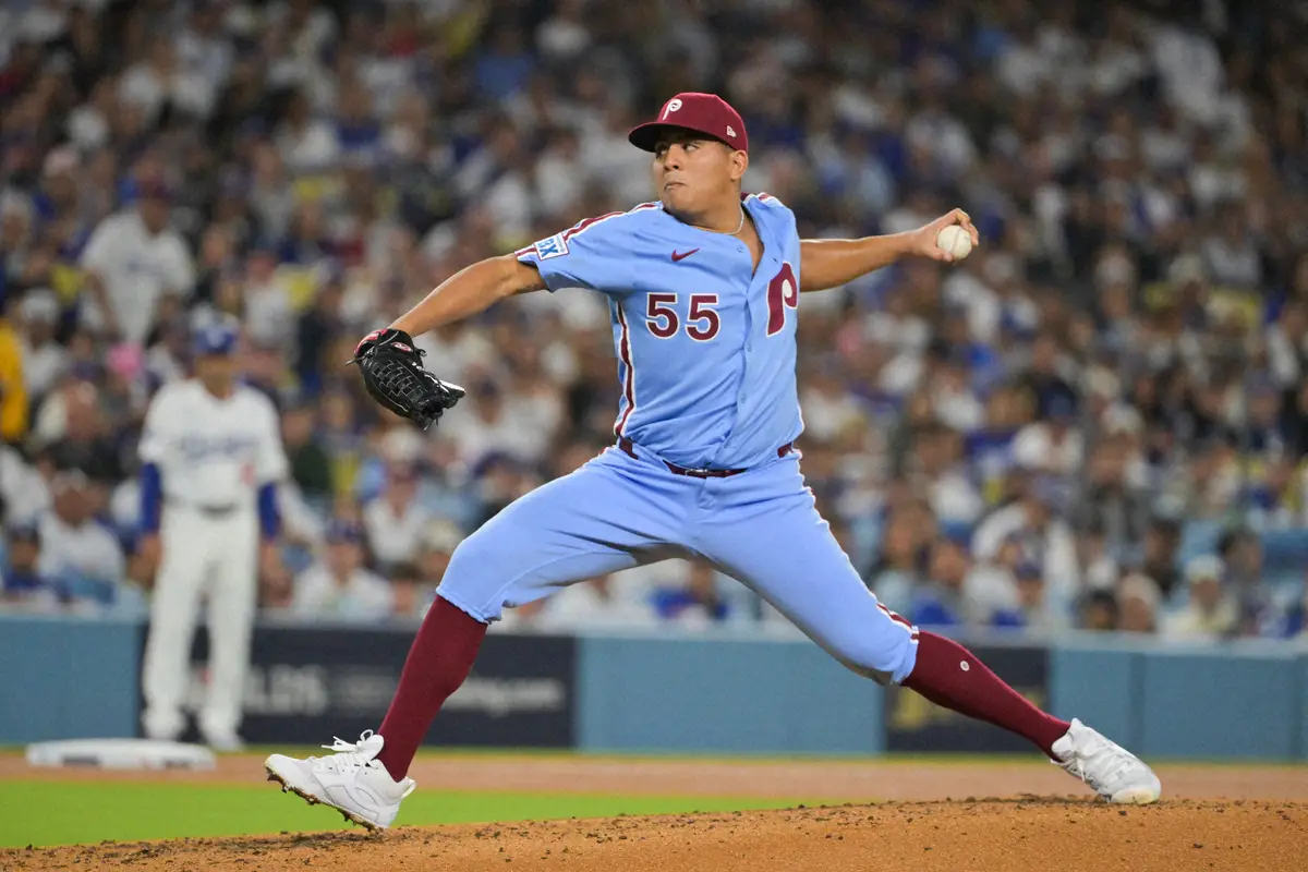 【画像・写真】フィリーズ左腕スアレス　大谷翔平封じに成功し「本当に美しい瞬間」PS防御率1.48は歴代3位に浮上