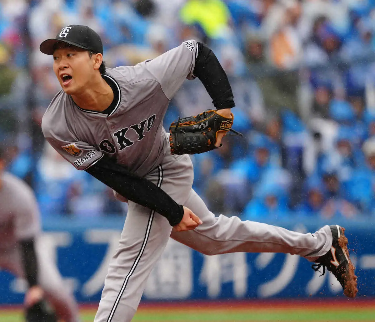 【画像・写真】巨人　“ベイキラー”山崎伊織が6回4失点で降板　筒香に2被弾＆適時打で3打点許す「悔しいです」