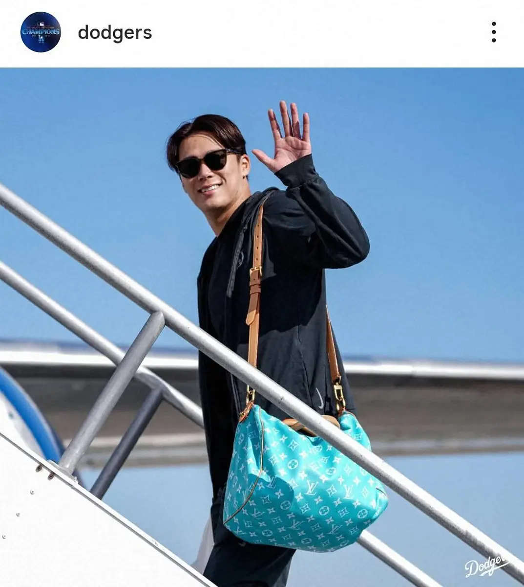 【画像・写真】「いざミルウォーキーへ」ド軍戦士たちが出発！大谷はリラックスモード、サングラス由伸、笑顔の朗希