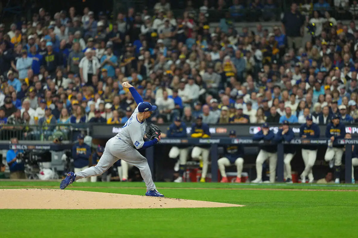 【画像・写真】ドジャース・スネル“準完全”8回1安打零封　PS自己最多10奪三振