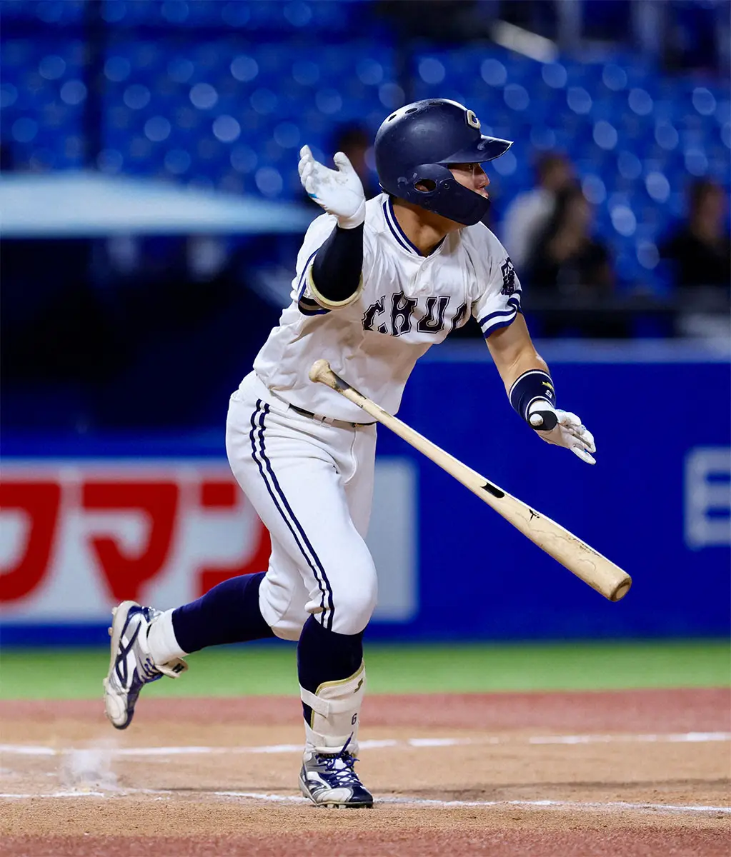 【画像・写真】中大　投打の柱の活躍で大勝！皆川は大暴れ5安打5打点！岩城は7回1失点