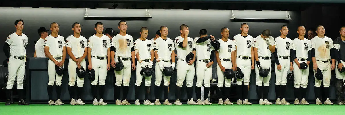 【画像・写真】【高校野球】日米200勝達成の巨人・田中将大の母校、駒大苫小牧が北海道大会準々決勝で敗退