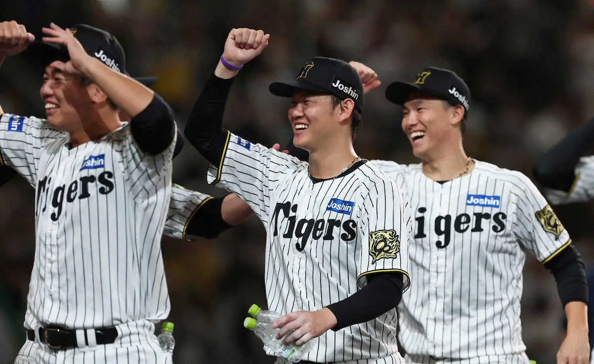 【画像・写真】阪神・及川　またまた勝利投手「それはもうみなさんの力」　森下劇弾その時「水を準備したら…」