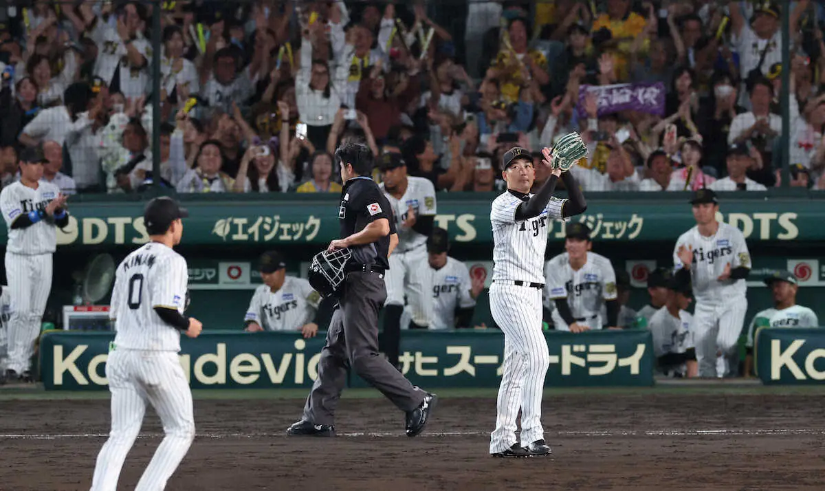 【画像・写真】阪神・岩崎は9回3人ピシャリ「タイガースの野球ができた」