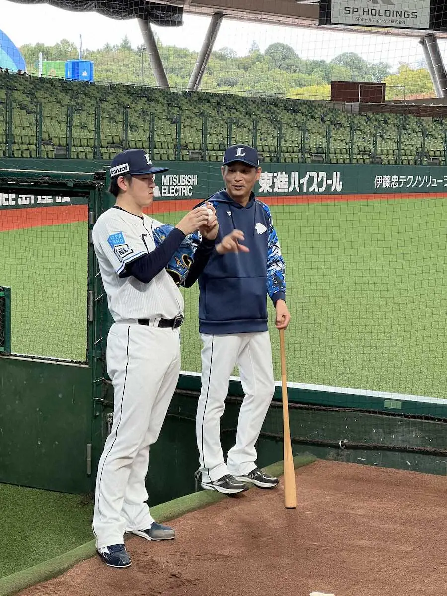 【画像・写真】西武・隅田　初めてWBC球で55球「縫い目が大きいかなくらい」と違和感なし