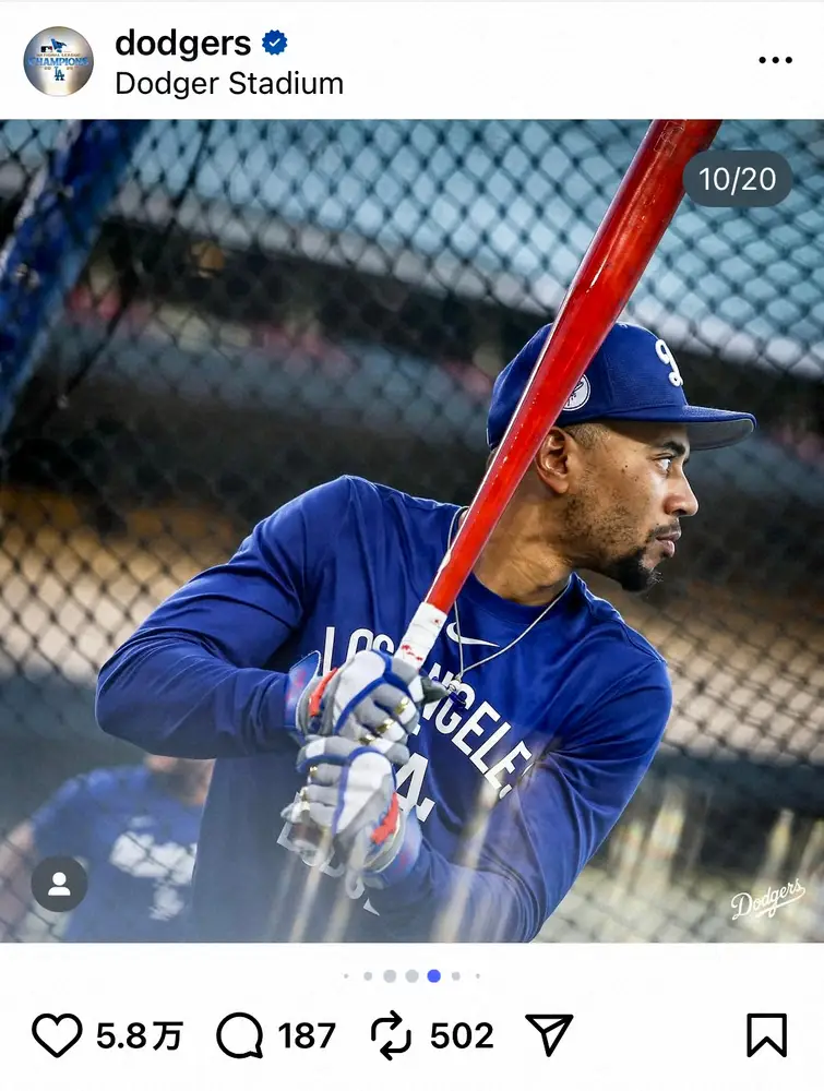 【画像・写真】ドジャース「ワールドシリーズ」Tシャツで練習再開！佐々木朗希はキャッチボール　対戦相手はまだ決まらず