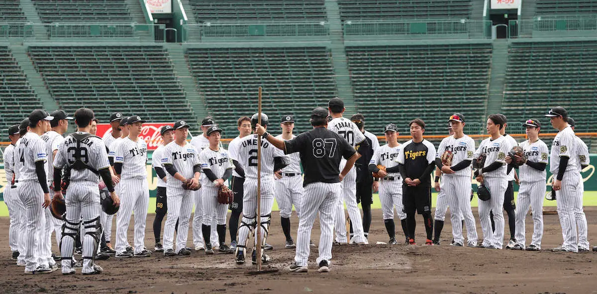 【画像・写真】阪神　午前中に甲子園で全体練習、いよいよ今夜相手が決まる