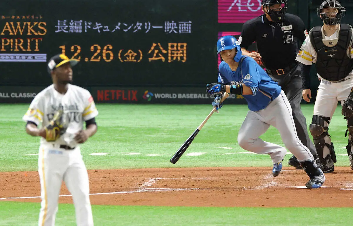 【画像・写真】日本ハム4番・郡司がモイネロから二塁打2本「自信になるし来年につながる」　敗戦後はベンチで唇噛みしめ