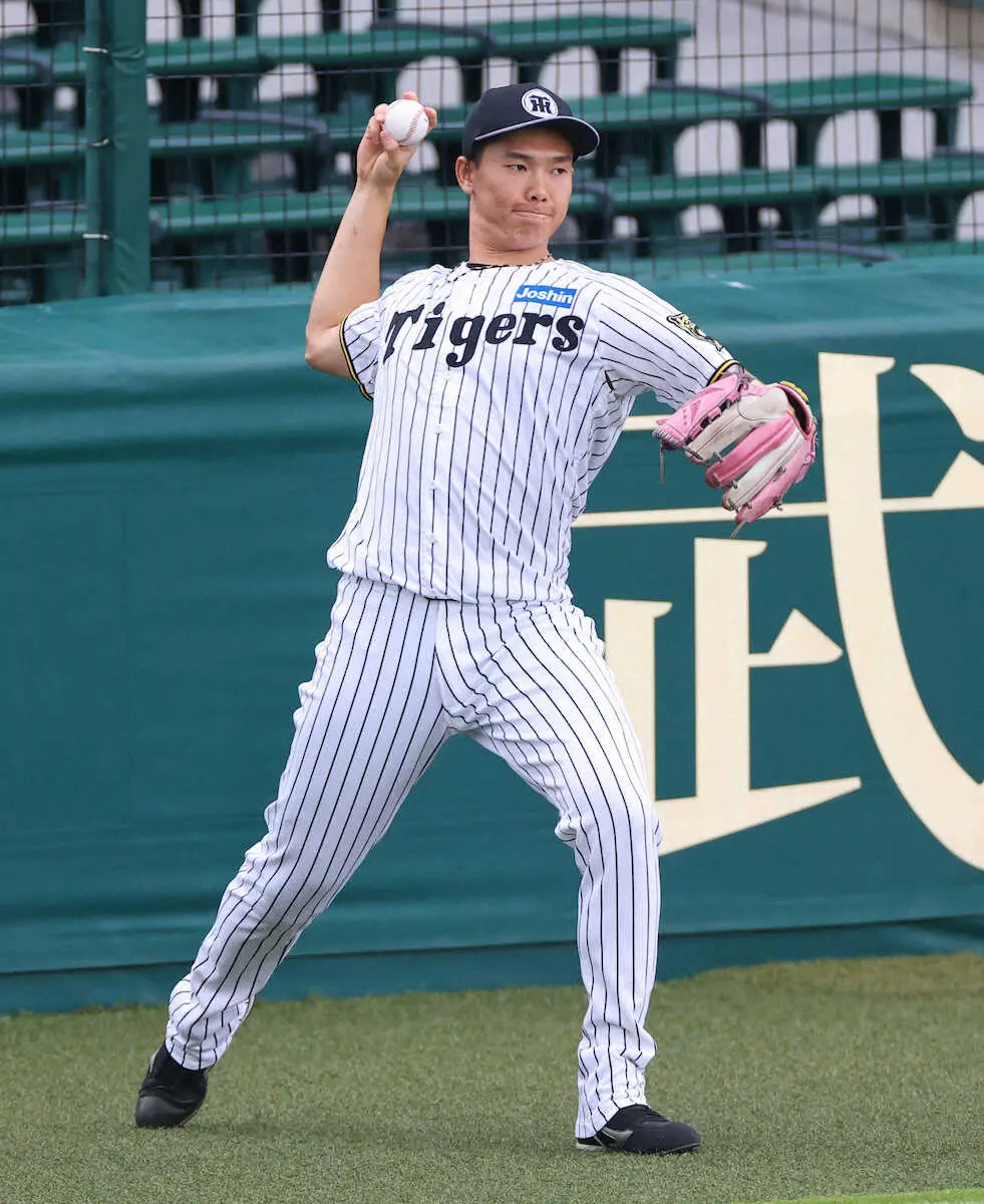 【画像・写真】阪神・湯浅京己　日本Sで「湯浅の1球」再現を誓う　日本一へ亡き祖母にも快投を届ける