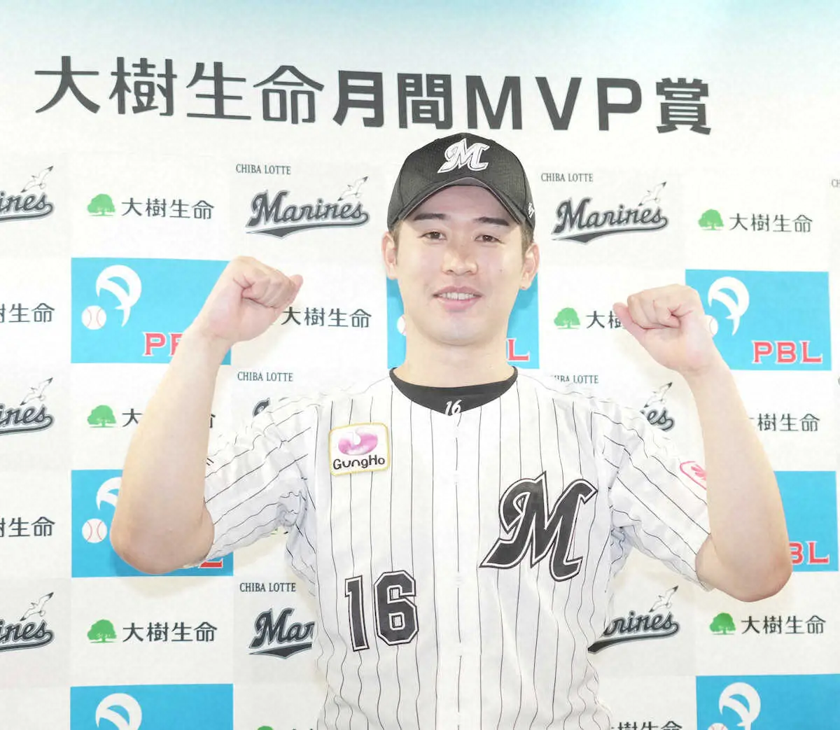 【画像・写真】ロッテ種市、月間MVP初受賞「ずっと取りたかった」「メカニック的につかめた部分が成績にも表れた」