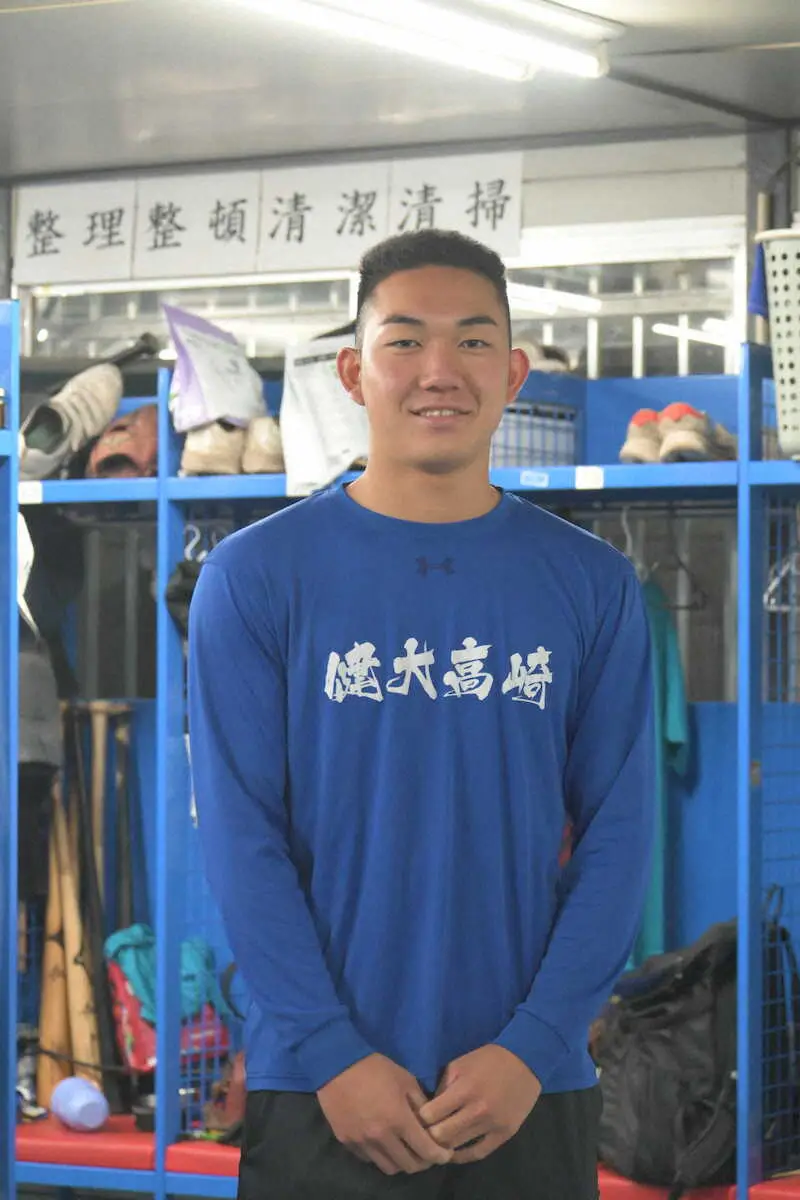 【画像・写真】最速158キロ右腕の健大高崎・石垣　進路はNPB一本　MLB球団スカウト視察も